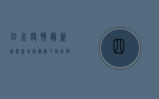 四川疫情最新动态，新增病例数下降，防控形势持续向好