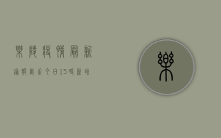 乐陵疫情最新通报，截至今日15时新增病例数公布，风险区域划定，防控措施升级！