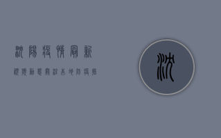 沈阳疫情最新视频动态，关注本地防疫措施与生活变化