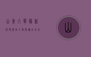 山东入宁最新疫情规定全面解读，出行前必看！
