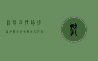 沈阳疫情停摆通知最新，封控措施升级，市民生活如何调整？