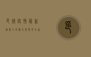 印俄疫情最新动态，全球警示，疫情并未远遁！