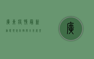 广东疫情最新动态，现状、防控与未来展望