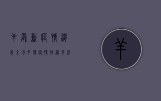 羊最新疫情消息，全球羊传疫情持续升级，农业农村部紧急发布防控指南