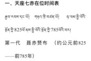 藏族历史大全_吐蕃王朝如何建立