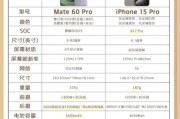 华为Mate60Pro值得买吗_对比iPhone15Pro参数