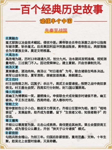 历史故事大全图文_有哪些经典历史故事值得一看