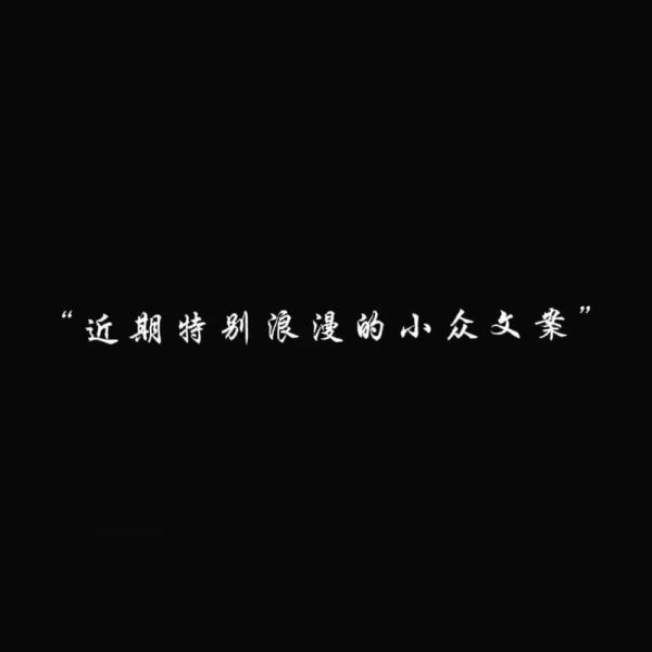 浪漫小众艺术文案怎么写_如何写出小众浪漫感