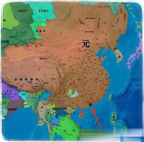 古代中国版图最大疆域_元朝版图到底有多大