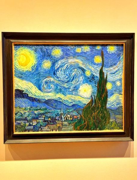 梵高星空油画怎么画_梵高艺术风格特点