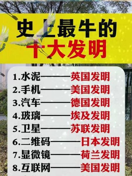 国外科技产品发明史_有哪些里程碑