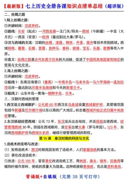 历史结论题大全_如何快速记忆