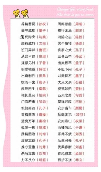 历史式词语大全_有哪些常见典故