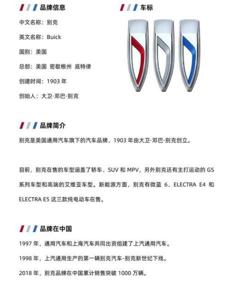 别克历史车型有哪些_别克品牌发展历程