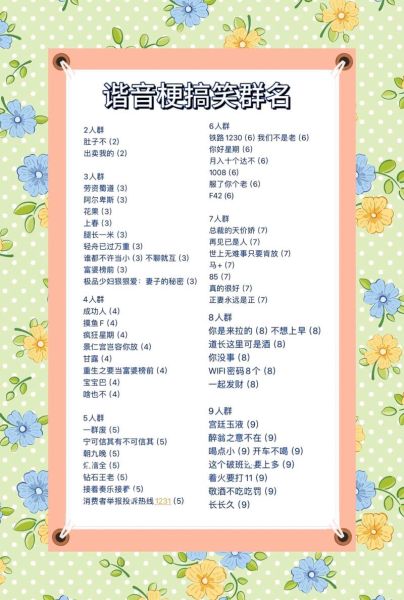 历史群名称大全_如何取一个既文雅又吸睛的群名