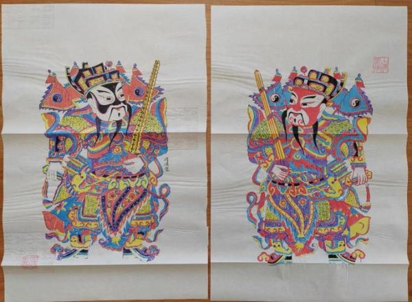 历史名将年画大全_如何挑选收藏级门神
