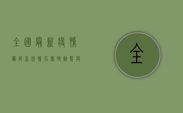 全国最新疫情蔓延省份排名，实时动态与防控指南