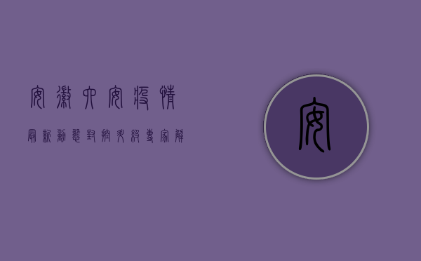 安徽六安疫情最新动态，封控升级，专家解读防控关键点