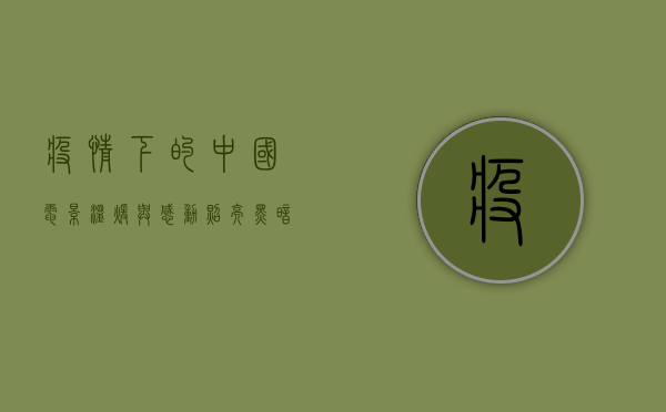疫情下的中国电影，温暖与感动，照亮黑暗的光影力量