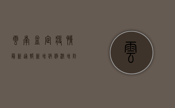 云南孟定疫情最新通报，新增病例激增，防控措施全面升级！