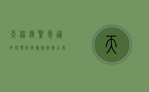天林镇紧急通知，疫情防控最新措施公布，居民需立即行动！