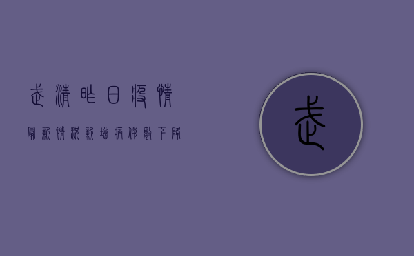 武清昨日疫情最新情况，新增病例数下降，防控形势持续向好