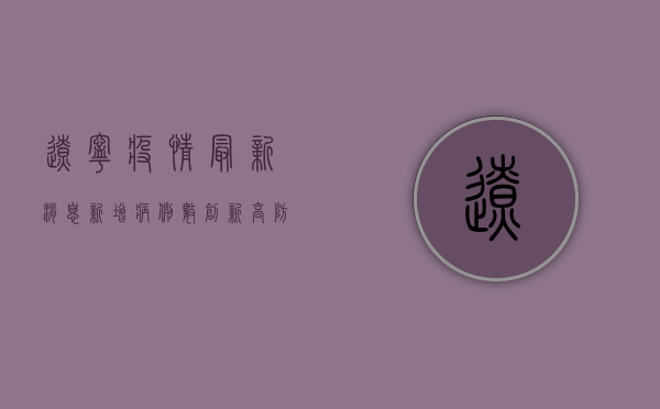 辽宁疫情最新消息，新增病例数创新高，防控形势依然严峻
