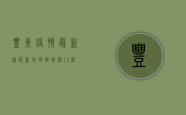 丰东疫情最新通报，新增确诊病例12例，中高风险区调整，行动指南请收好！