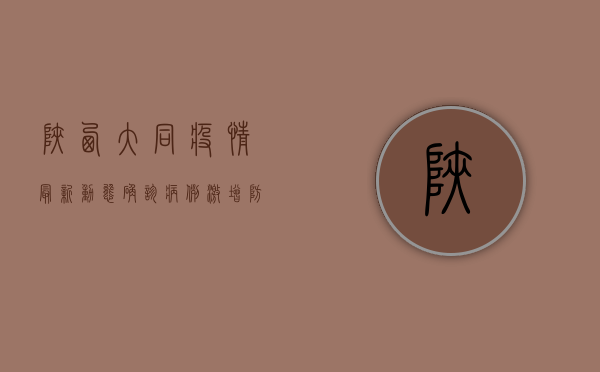 陕西大同疫情最新动态，确诊病例激增，防控措施全面升级！