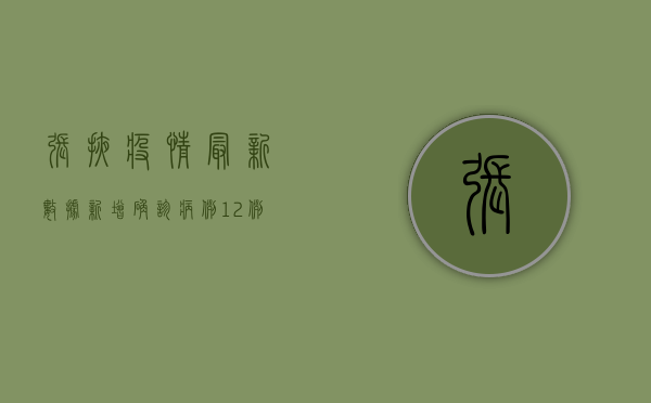 张掖疫情最新数据，新增确诊病例12例，主城区实行临时管控措施