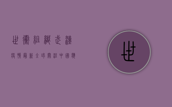 世卫组织武汉疫情最新，全球关注，中国应对，世界在变