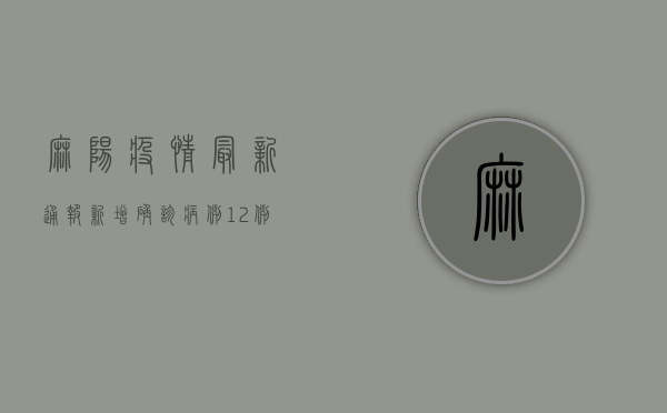 麻阳疫情最新通报，新增确诊病例1例，防控措施全面升级