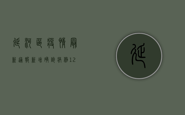 延河区疫情最新通报，新增确诊病例12例，中高风险区调整，防控措施全面升级