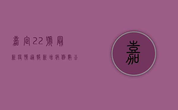 嘉定22号最新疫情通报，新增病例数公布，风险等级调整，防控指南发布！