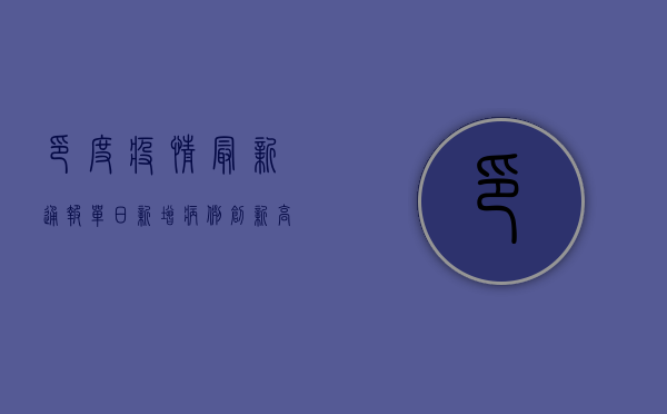 印度疫情最新通报，单日新增病例创新高，医疗系统面临崩溃边缘