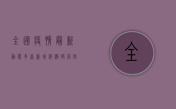 全国疫情最新动态，多省新增病例破百，防控形势依然严峻！