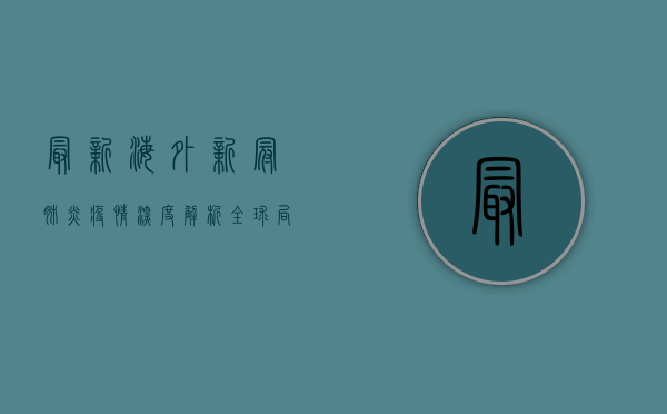 最新海外新冠肺炎疫情深度解析，全球局势与疫情地图全透视