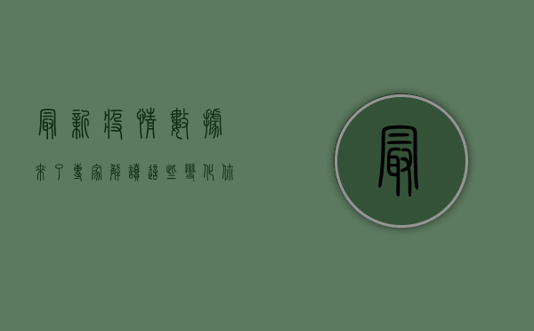 最新疫情数据来了！专家解读，这些变化你需要知道