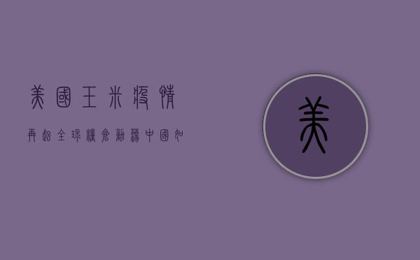 美国玉米疫情再起，全球粮仓动荡，中国如何应对？