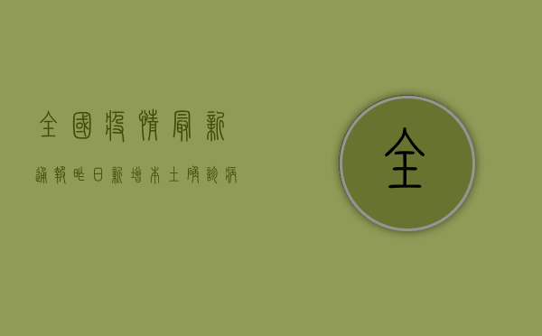 全国疫情最新通报，昨日新增本土确诊病例超XX例，这些地区风险等级调整