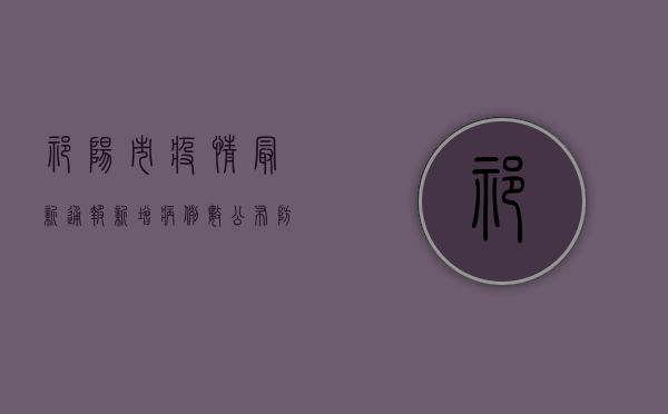 祁阳市疫情最新通报，新增病例数公布，防控措施全面升级！