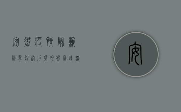 安徽疫情最新动态，防控形势依然严峻，这些信息请务必了解！