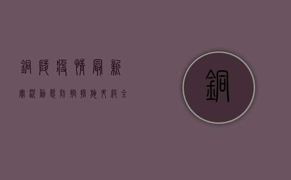 铜陵疫情最新实况动态，防控措施升级，全民共筑防线！