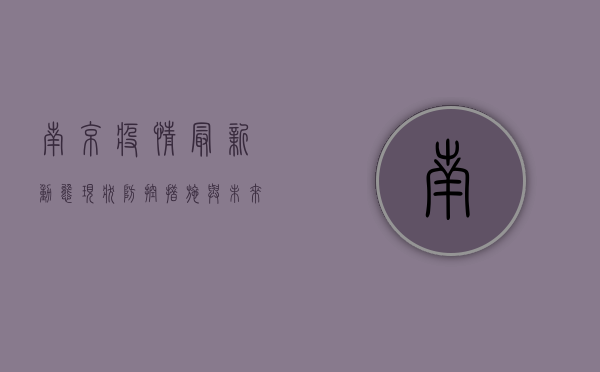 南京疫情最新动态，现状、防控措施与未来预测