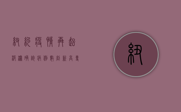 纽约疫情再起波澜，确诊病例数创新高，专家呼吁警惕第二波疫情高峰