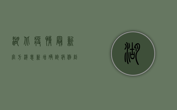 湖北疫情最新官方消息，新增确诊病例创新低，治愈出院人数持续攀升
